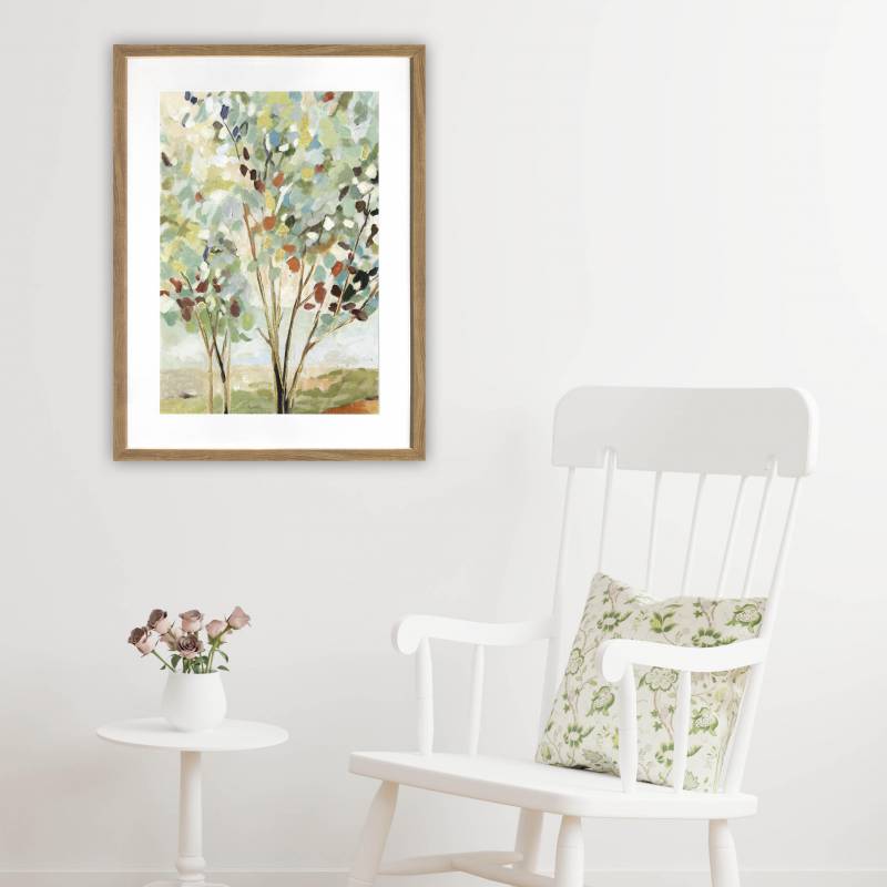 Summer Tree Artwork Framed w Glass Front 80cm - Image 4