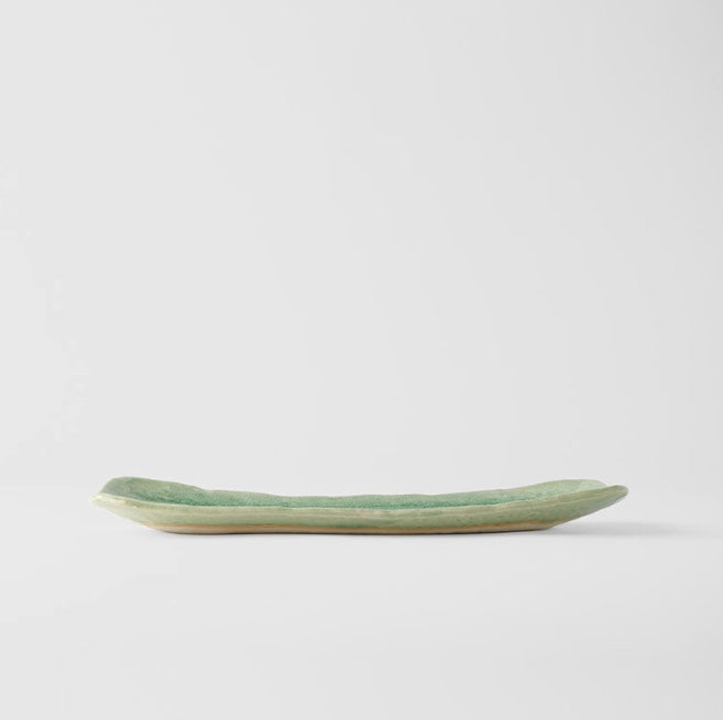 Plate Sashimi 31cm Amane Emerald Glaze - Image 4