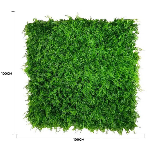 Mediterranean Fern Vertical Garden / Green Wall UV Resistant 1m x 1m - Image 2