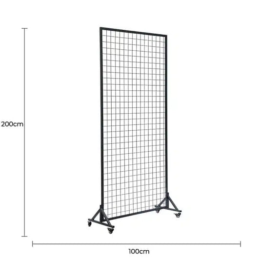 Versatile and Premium Flower Wall Stand / Portable Event Screen with Wheels 2m x 1m - Image 2
