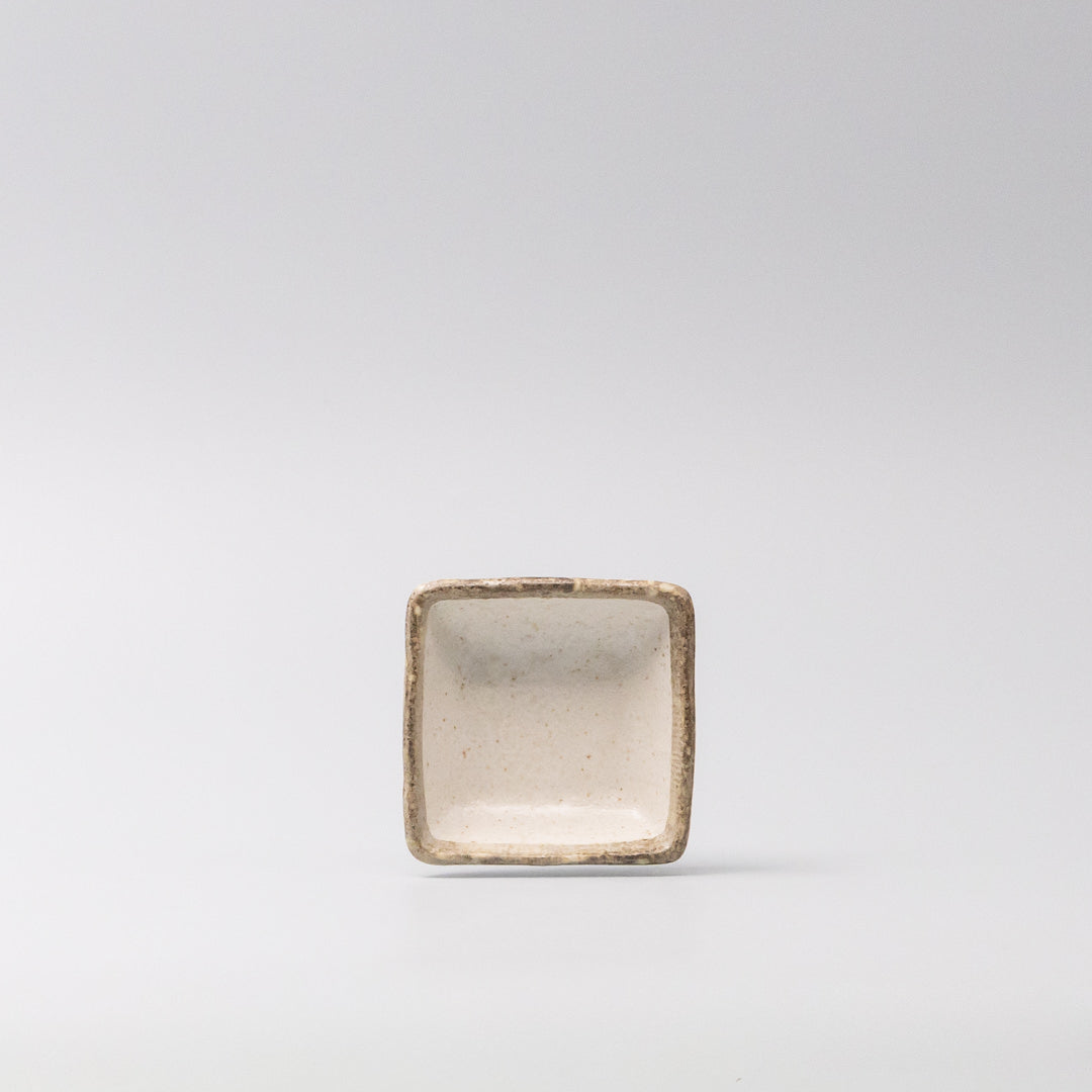 Sauce Dish Square 7cm Flax Glaze - Image 2