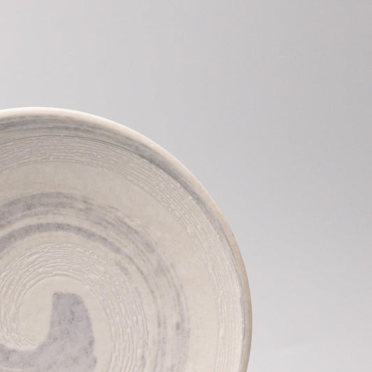 Dinner Plate 23cm Grey Swirl Glaze - Image 2