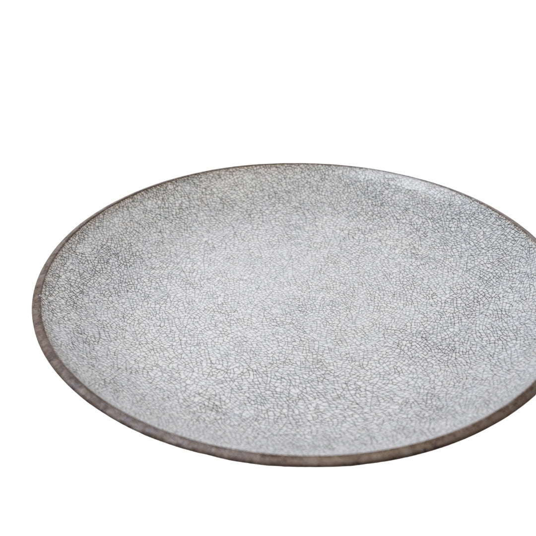 Dinner Plate 29cm Crazed Grey Glaze - Image 4