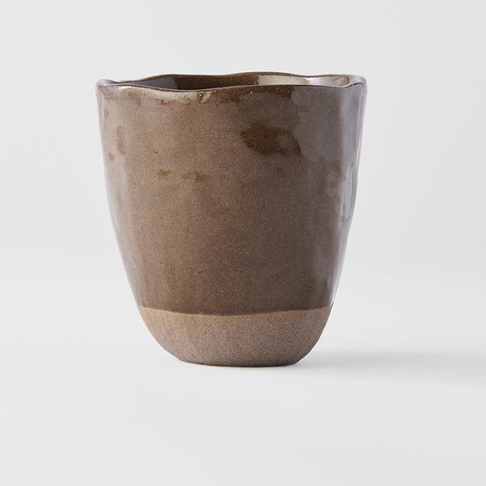 Lopsided Mug 275ml Hazel Brown Glaze - Image 2