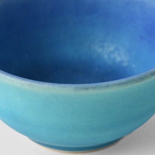 Sake Cup 5.3cm 30ml Turquoise Glaze - Image 2