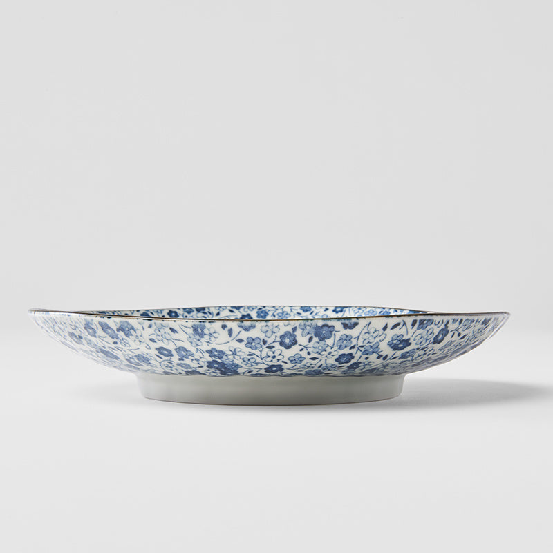 Side Plate Organic 19cm Blue Daisy Glaze - Image 5