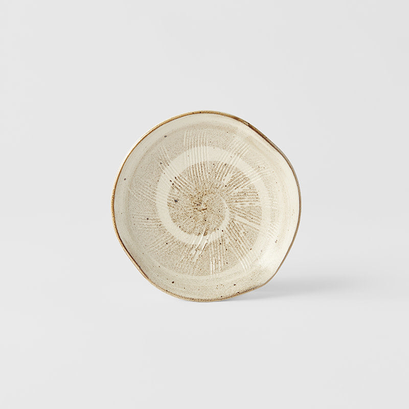 Plate Organic 13cm Spiral Sand Glaze - Image 4