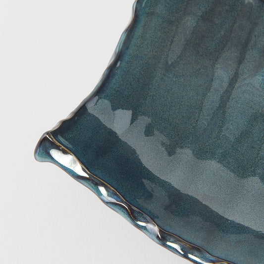 Sushi Plate Swept Side 26cm Neptune Glaze - Image 2