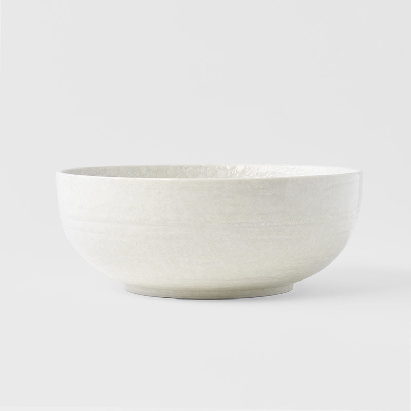 Serving Bowl 24cm White Star Glaze - Image 5