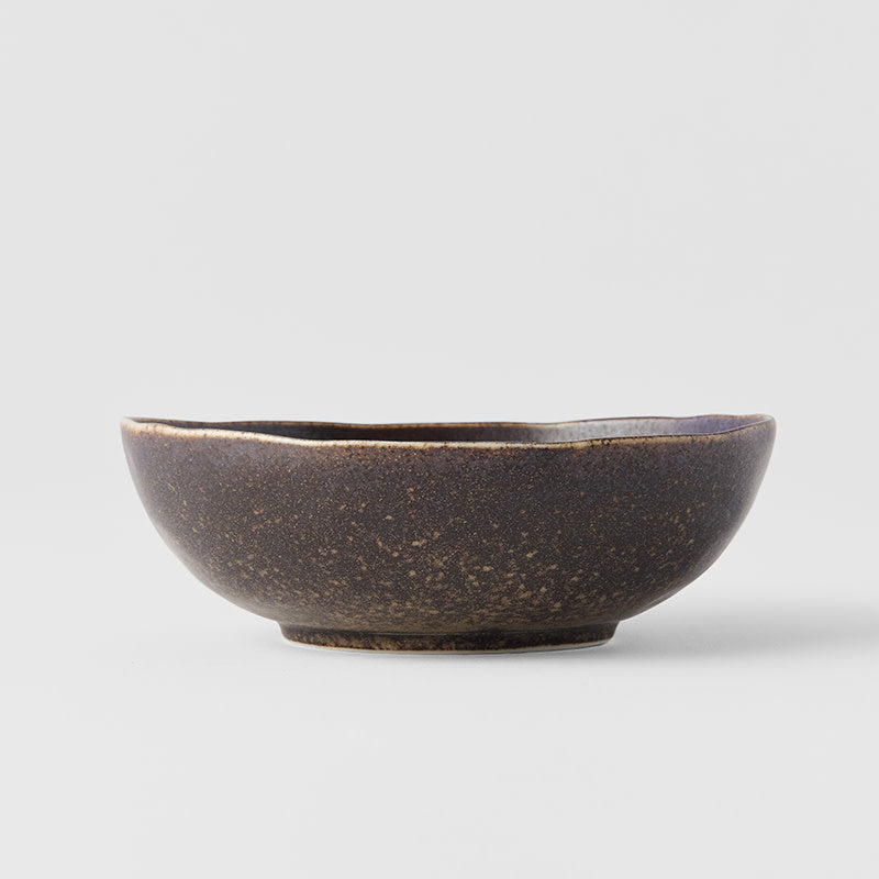Bowl Oval 14cm 200ml Mocha Glaze - Image 3