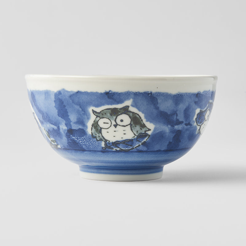 Bowl Kids 16cm Owl Blue Design - Image 3