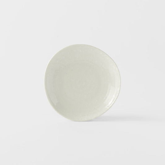 Saucer Organic Shape 13.5cm Kanso Soft White Glaze - Image 2