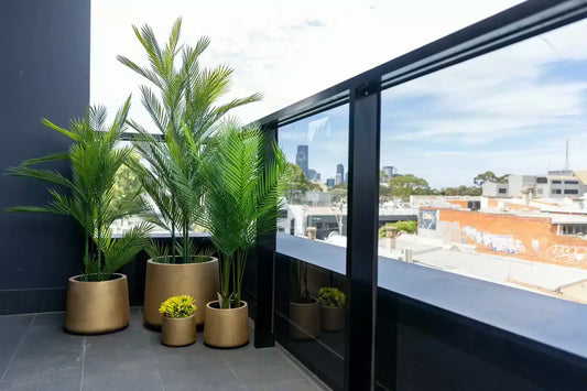 Elegant Gold Planters / Gold Pots Set of 4 - Image 2