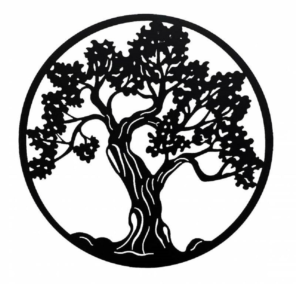 Tiger Tree Round Wall Art 98cm