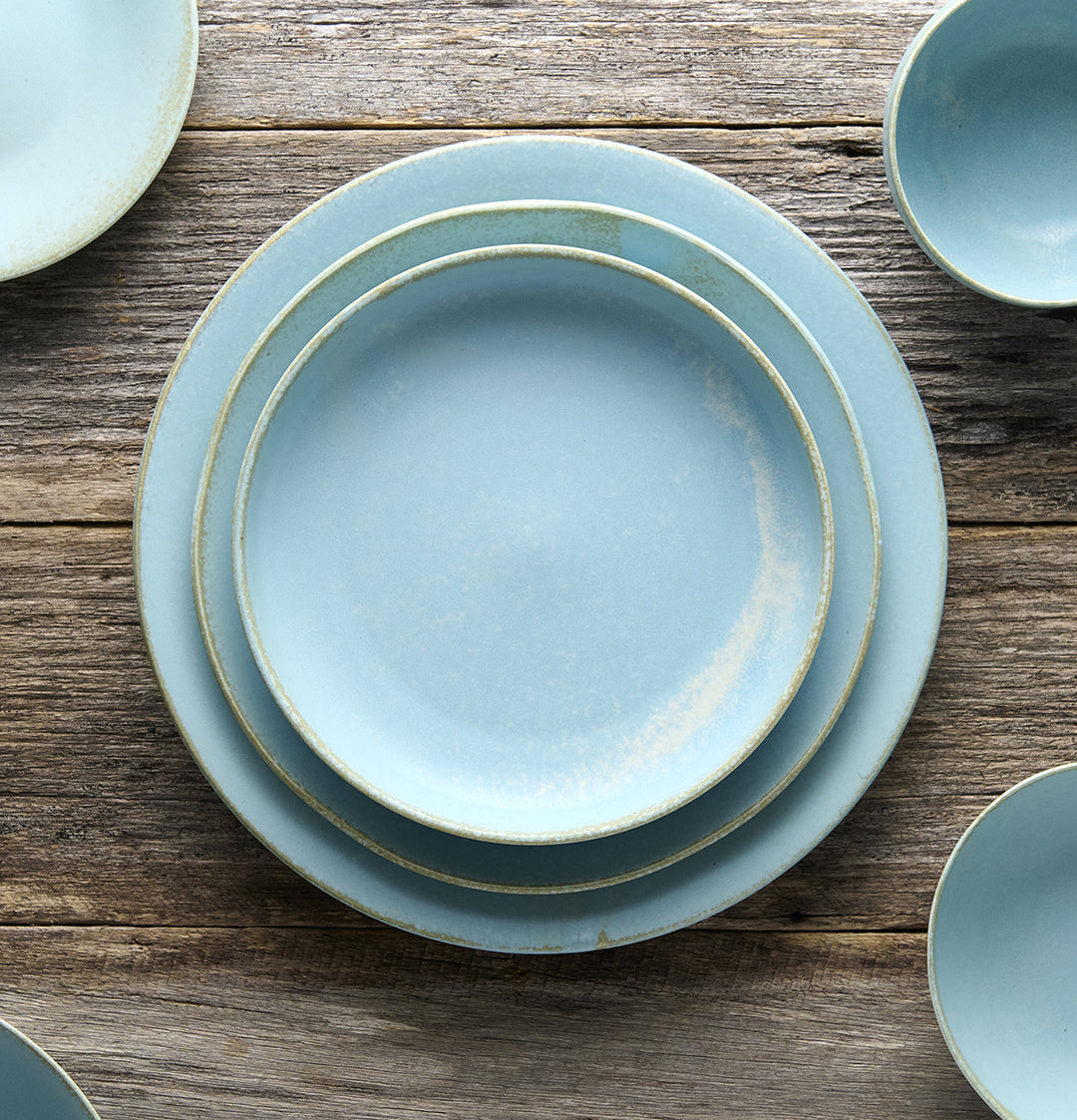 Side Plate 21cm Soda Blue Glaze - Image 5