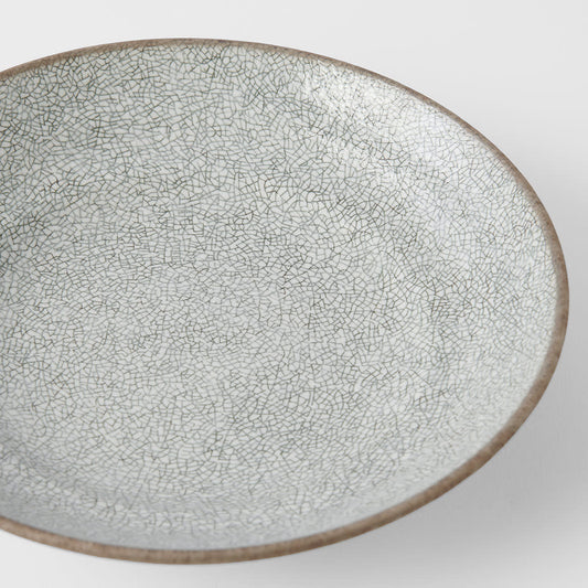 Pasta Bowl Flat 23cm Crazed Grey Glaze - Image 2