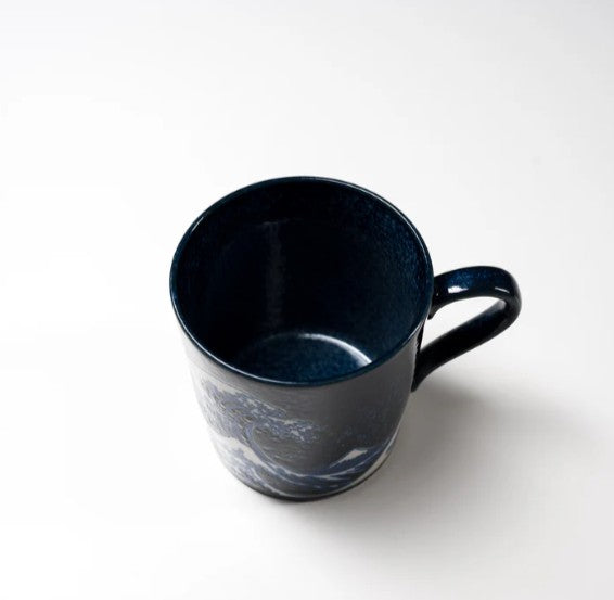 Mug with Handle 300ml Great Wave Design - Image 3
