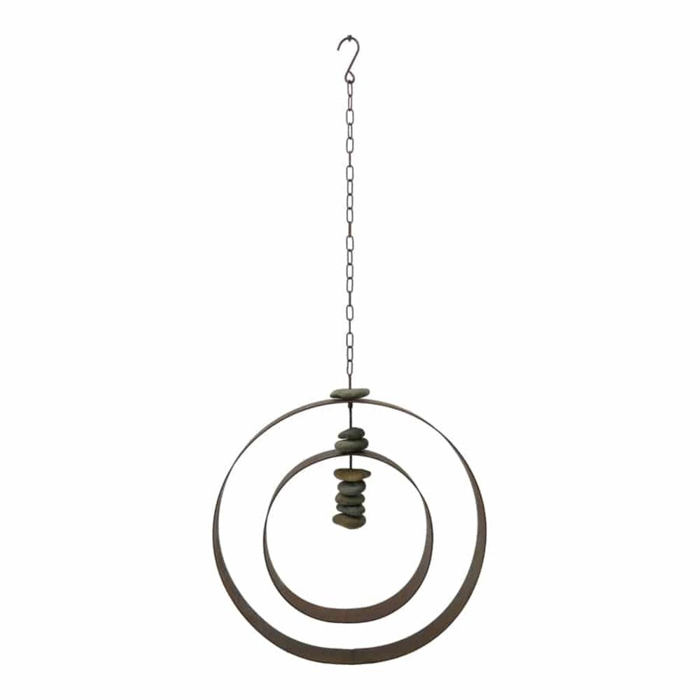 Hanging Serenity Circle w Stones 125cm