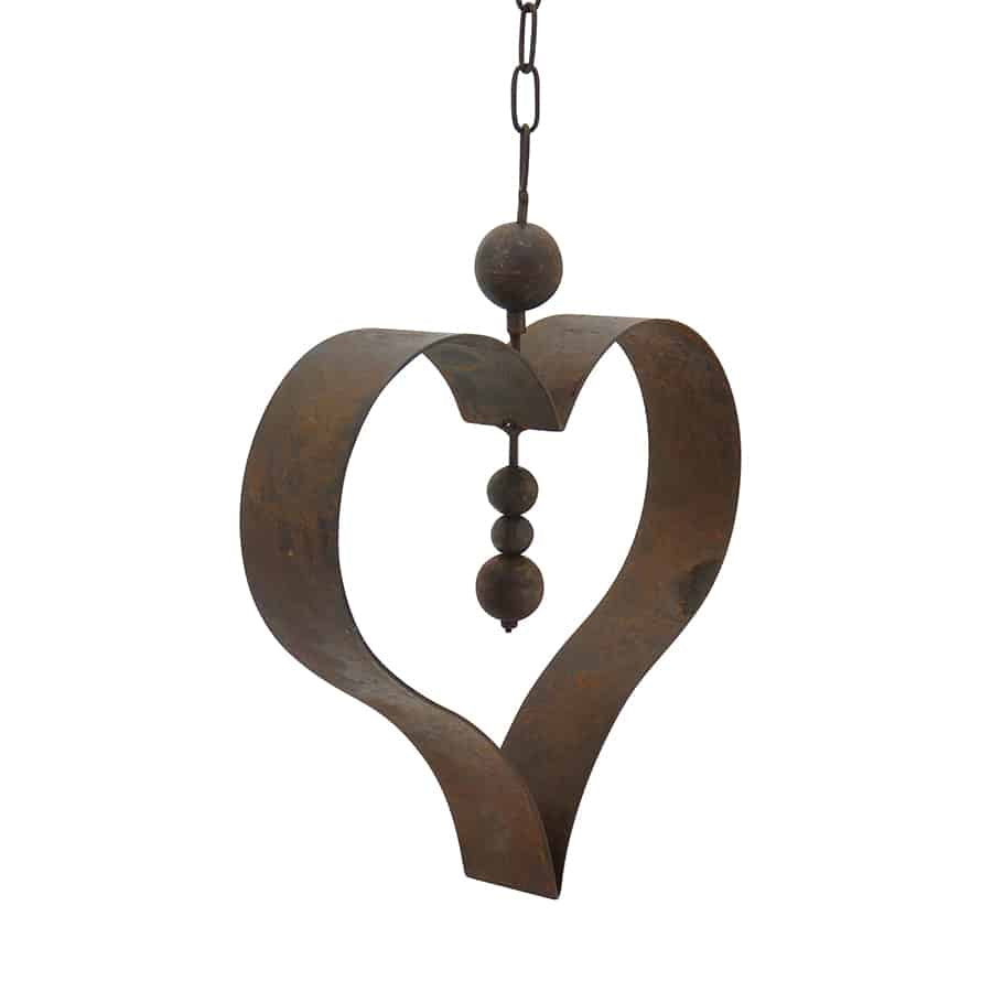 Hanging Serenity Heart 36cm