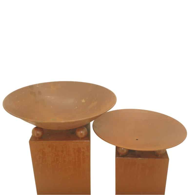 Set 2 Nested Laser Cut Butterfly Firebowls / Planters 47x72cm - Image 3
