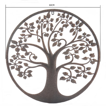 Laser  Cut Round Tree Of Life Wall Art 60cm - Image 4