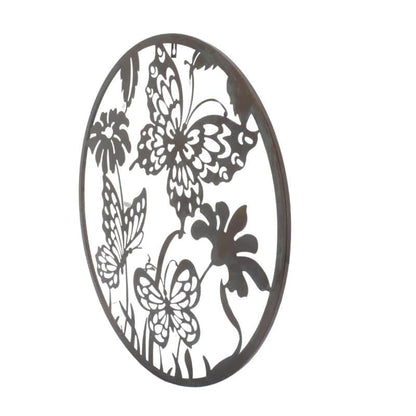 Laser Cut Round Butterflies Wall Art 60cm - Image 2