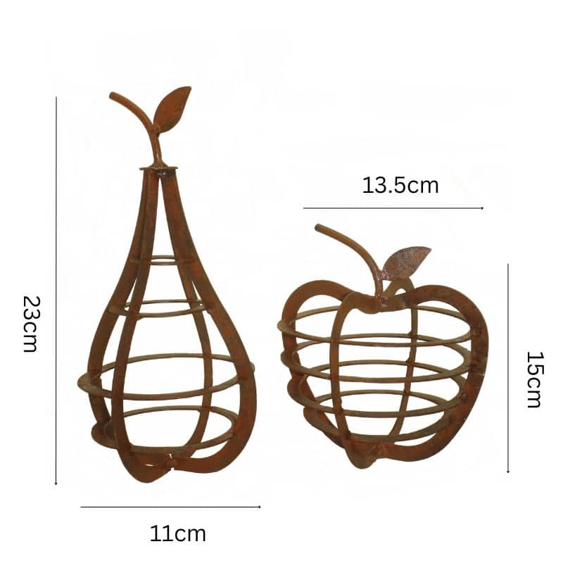 Set 2 Contemporary Apple & Pear 11cm, 23cm - Image 3