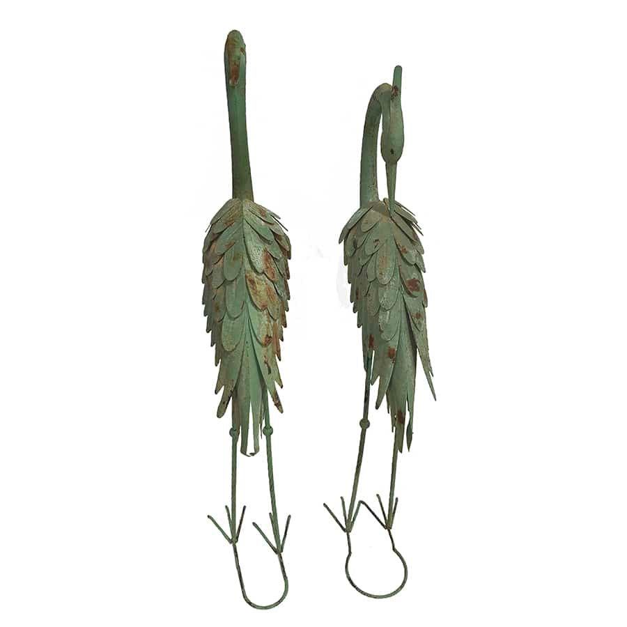 Set 2 Asst Crane Bird Statues 101cm - Image 2