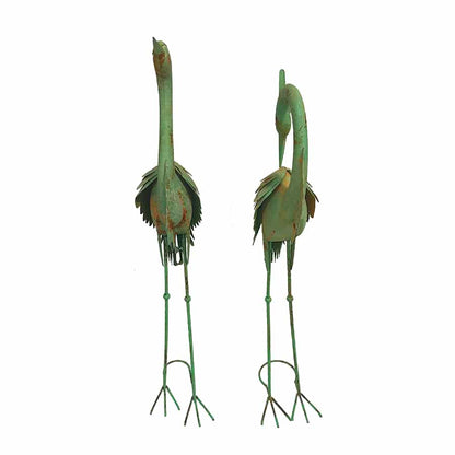 Set 2 Asst Crane Bird Statues 101cm - Image 4