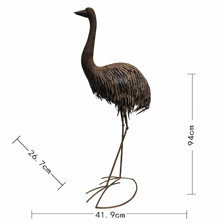 Rustic Emu Garden Statue 94cm - Image 5