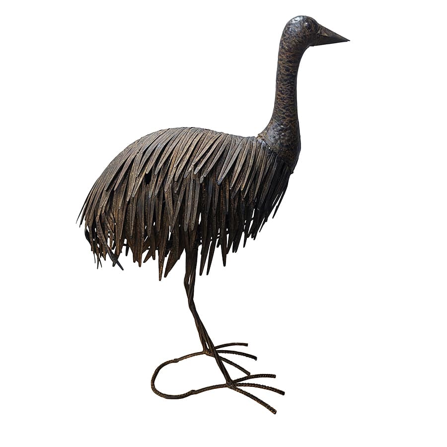 Rustic Emu Garden Statue 68cm