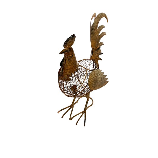 Decorative Rooster Egg Basket / Storage 49cm