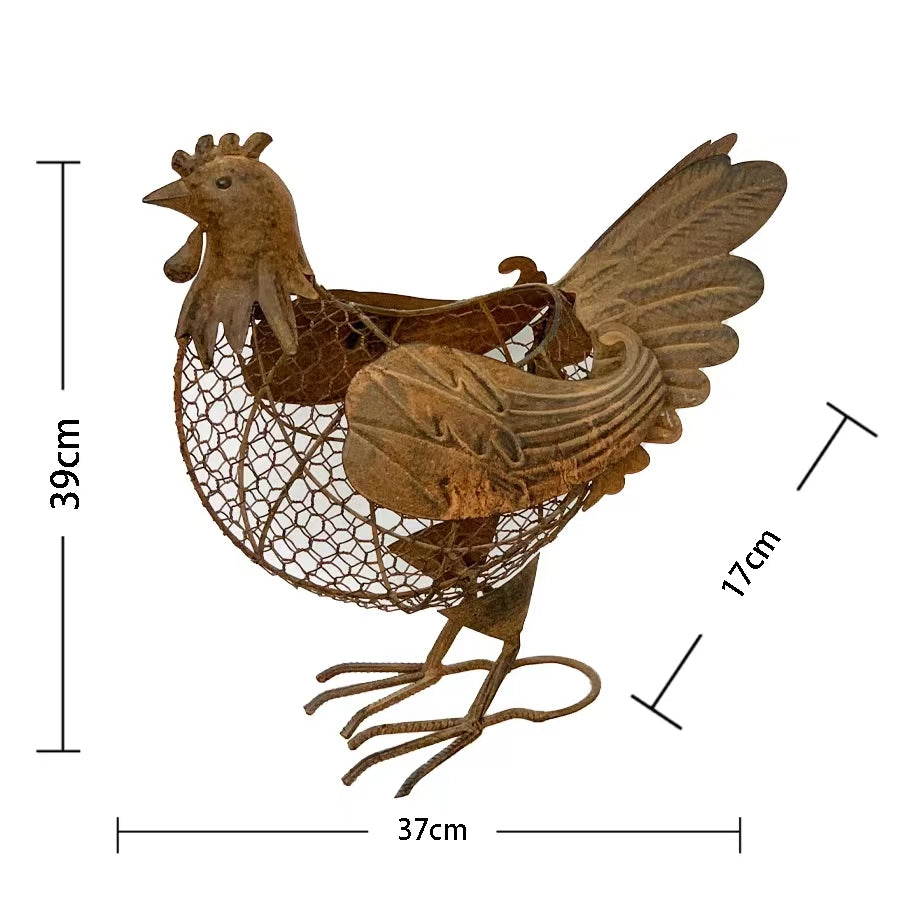 Decorative Chook Egg Basket / Storage 39cm - Image 4