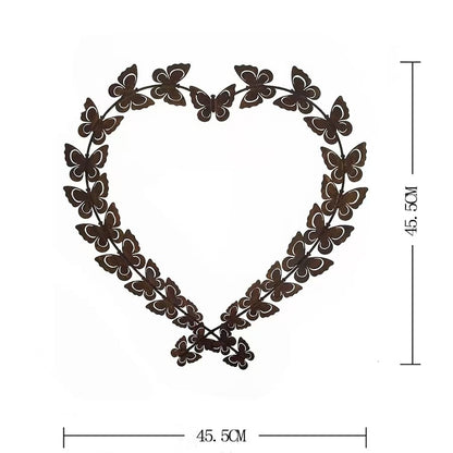 Flutter Of Butterflies As Heart Wall Art 48cm - Image 5
