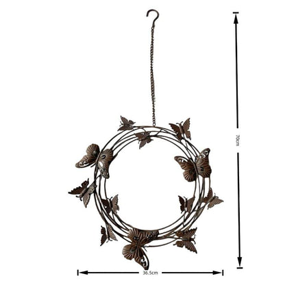 Hanging Circle Of Butterflies On Chain 36cm - Image 4