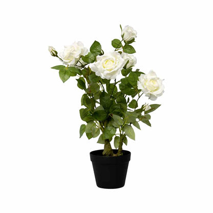 Potted Artificial Rose Bush 50x65cm