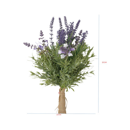 Artificial Lavender Bouquet Bunch 35cm - Image 4