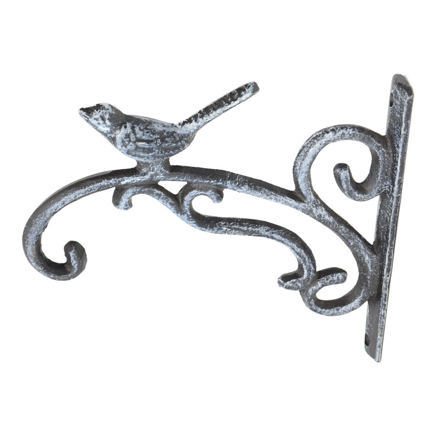 Fleur Wall Bracket Hook w Bird 24cm