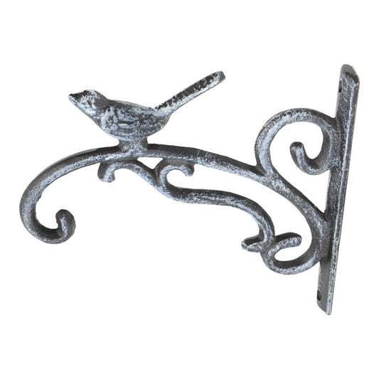 Fleur Wall Bracket Hook w Bird 24cm