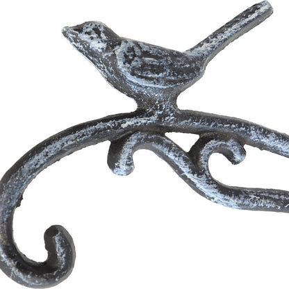 Fleur Wall Bracket Hook w Bird 24cm - Image 2
