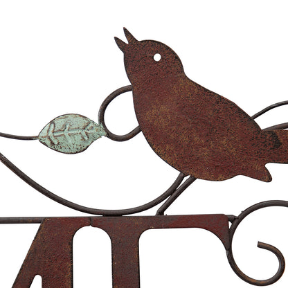 Colour Birds Welcome Wall Art 99cm - Image 2