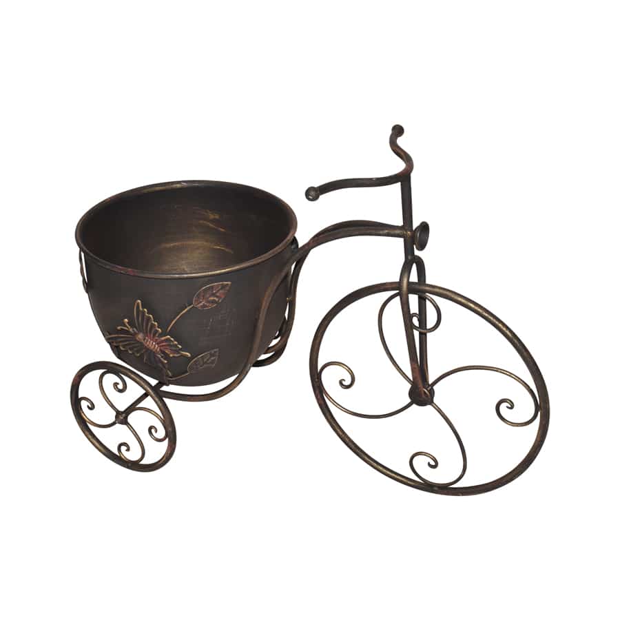 Bicycle Planter w Butterfly 46cm - Image 2