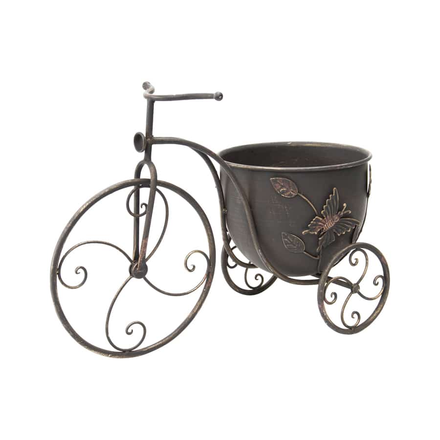 Bicycle Planter w Butterfly 46cm - Image 3
