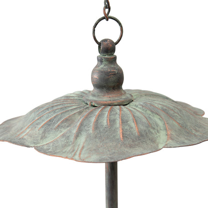Hanging Birdfeeder w 2 Birds & Leaf 66cm - Image 3