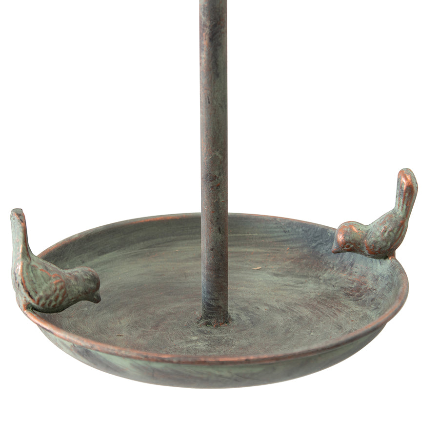 Hanging Birdfeeder w 2 Birds & Leaf 66cm - Image 2