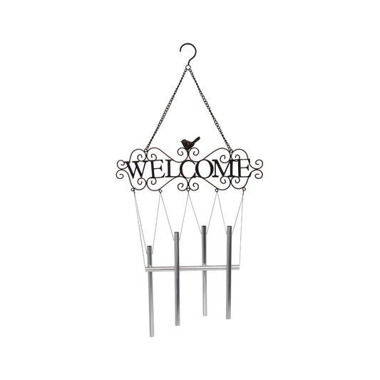 Hanging Welcome Chime w Bird 76cm