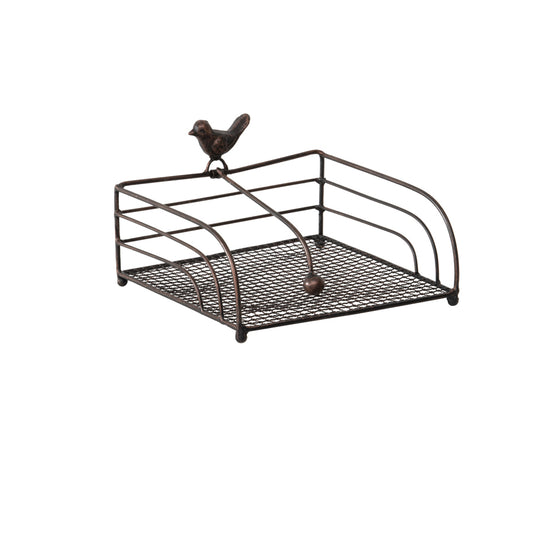 Napkin Holder w Bird 20cm
