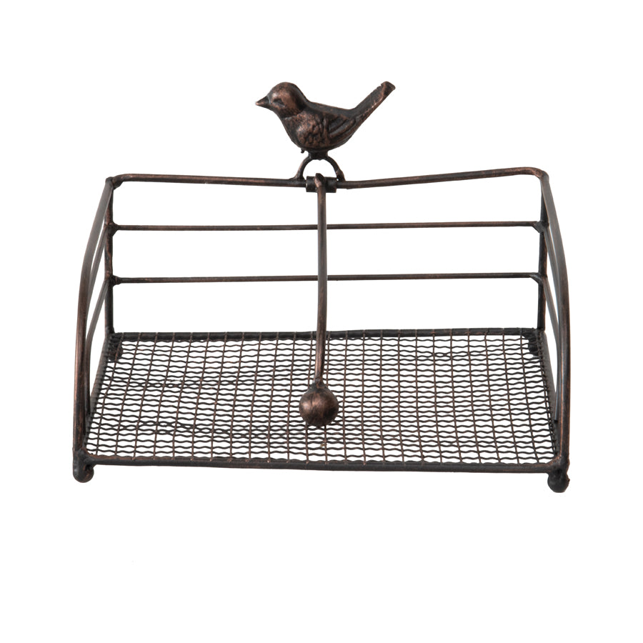 Napkin Holder w Bird 20cm - Image 2