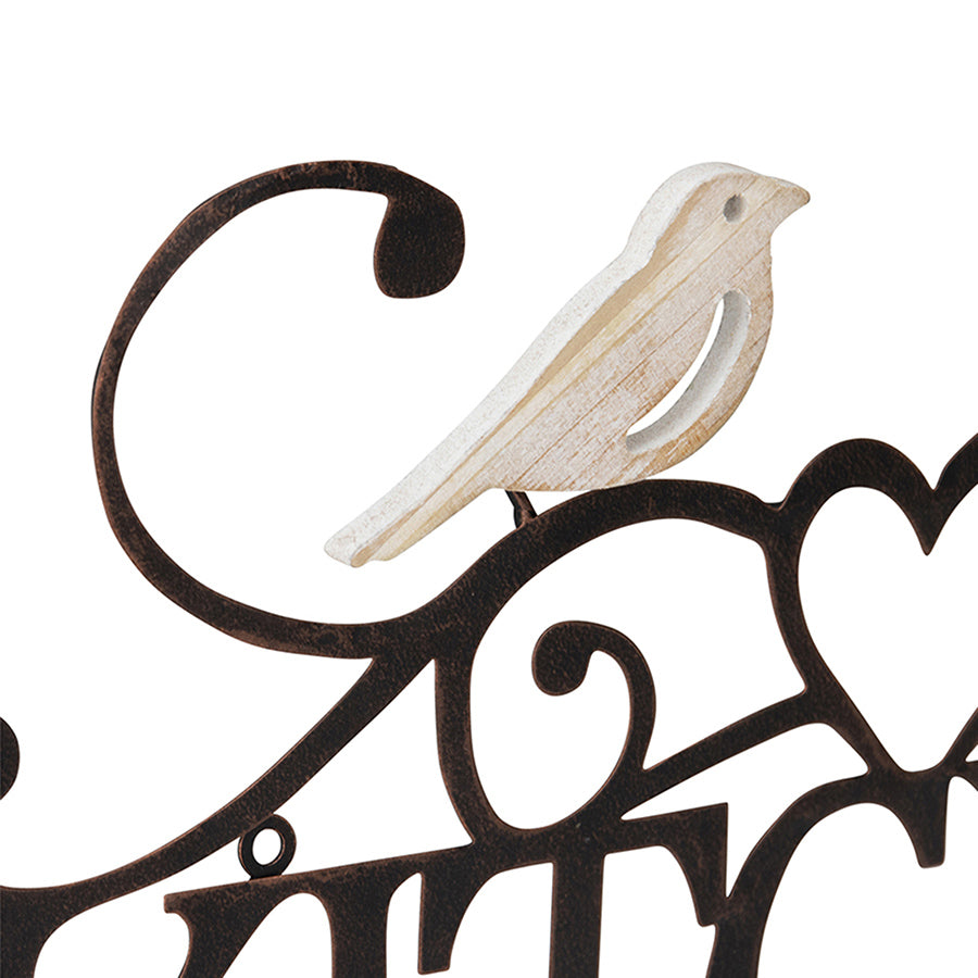 Laser Cut Kitchen w Lovebirds Wall Art 47cm - Image 2
