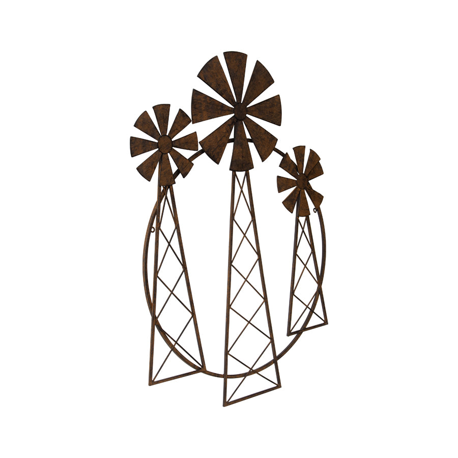 Contemporary 3 Windmill Wall Art 81cm - Image 2
